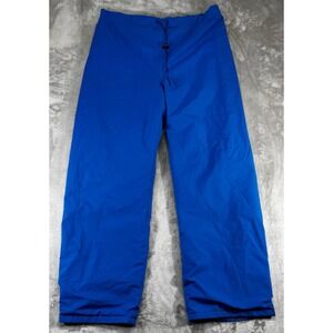 Vintage USA 10X Gore-Tex Rain Pants Mens Large Adjustable Blue Waterproof